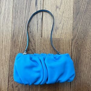 STAUD Vibrant Blue leather Shoulder Bag